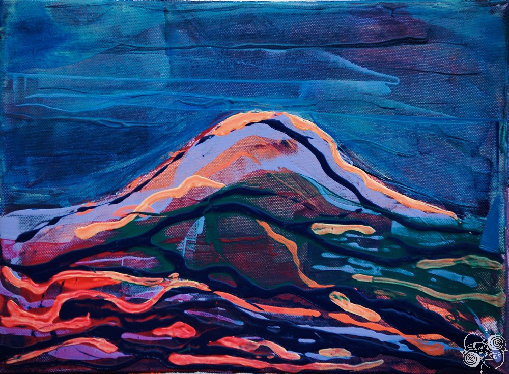 'Small Volcano 1' Landscape detail by .carolinecblaker. -19617