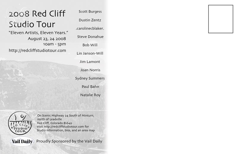 'Red Cliff Studio Tour - back' Early Graphic Design detail by .carolinecblaker. 1213581473